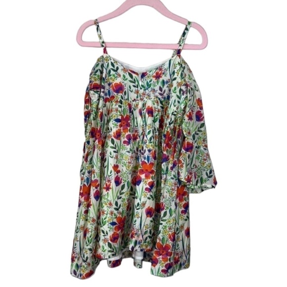 Nellystella Sasha Floral Cold Shoulder Dress Size 6 - Picture 2 of 8